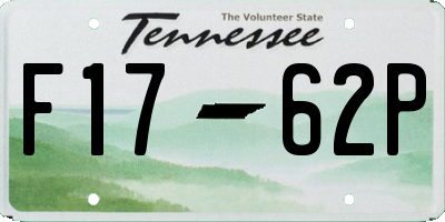 TN license plate F1762P