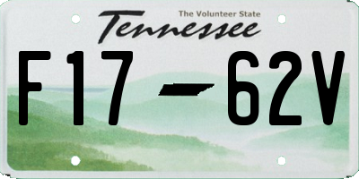 TN license plate F1762V