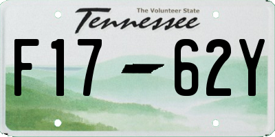 TN license plate F1762Y