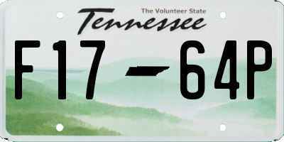 TN license plate F1764P