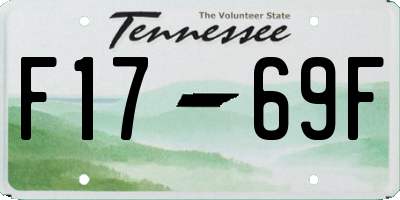 TN license plate F1769F