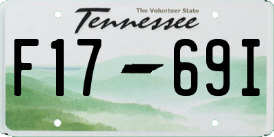 TN license plate F1769I