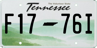TN license plate F1776I