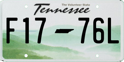 TN license plate F1776L