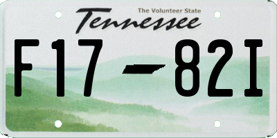 TN license plate F1782I