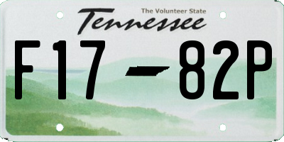 TN license plate F1782P