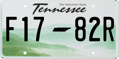 TN license plate F1782R