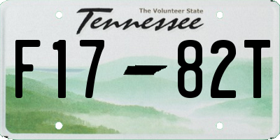 TN license plate F1782T