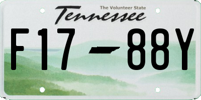 TN license plate F1788Y