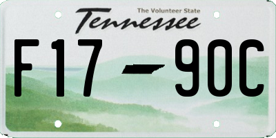 TN license plate F1790C