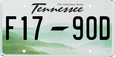 TN license plate F1790D