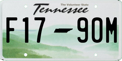 TN license plate F1790M
