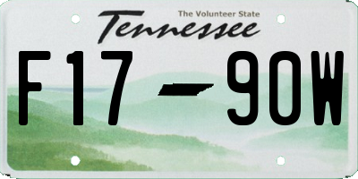 TN license plate F1790W