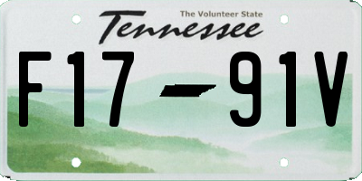 TN license plate F1791V