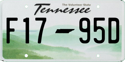 TN license plate F1795D