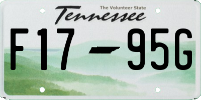 TN license plate F1795G