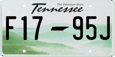 TN license plate F1795J