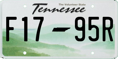 TN license plate F1795R