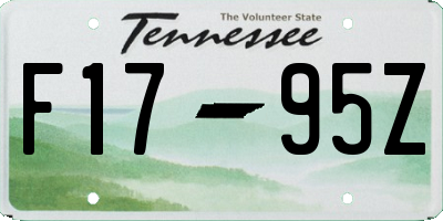 TN license plate F1795Z