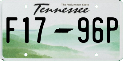 TN license plate F1796P