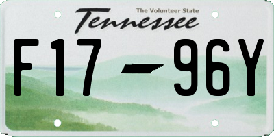 TN license plate F1796Y