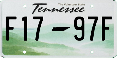 TN license plate F1797F
