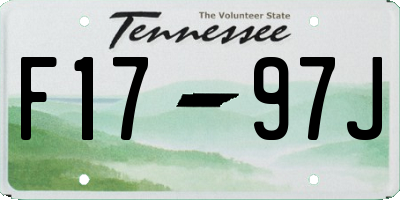 TN license plate F1797J