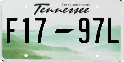 TN license plate F1797L