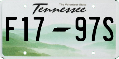 TN license plate F1797S