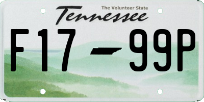 TN license plate F1799P