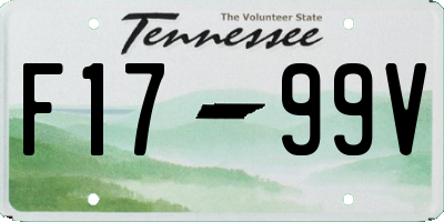 TN license plate F1799V