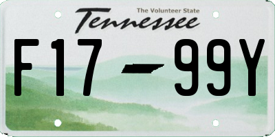 TN license plate F1799Y
