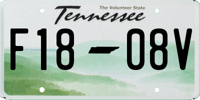 TN license plate F1808V