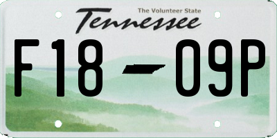 TN license plate F1809P