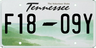 TN license plate F1809Y