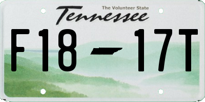 TN license plate F1817T