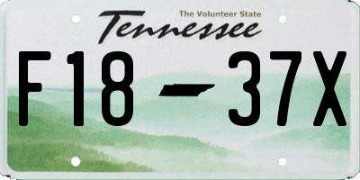 TN license plate F1837X