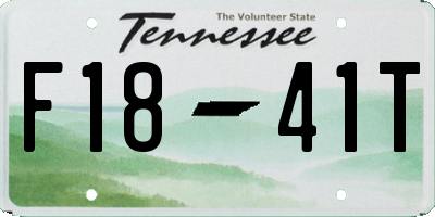 TN license plate F1841T