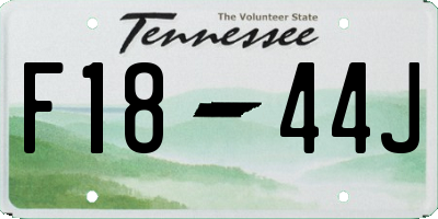 TN license plate F1844J