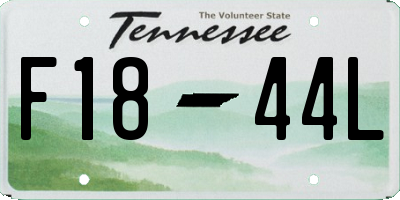 TN license plate F1844L
