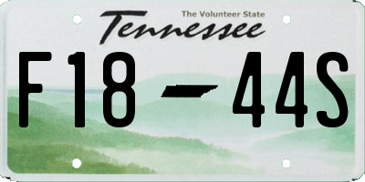 TN license plate F1844S