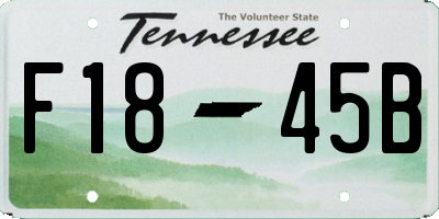 TN license plate F1845B