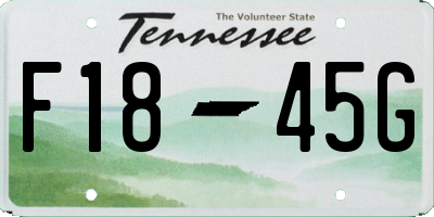 TN license plate F1845G