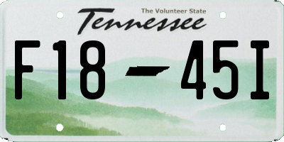 TN license plate F1845I