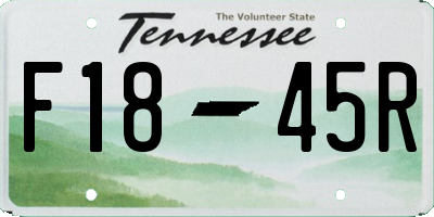 TN license plate F1845R