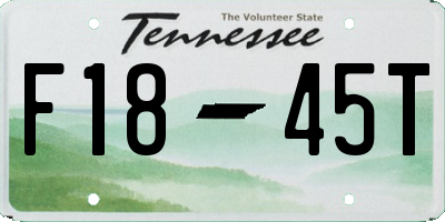 TN license plate F1845T