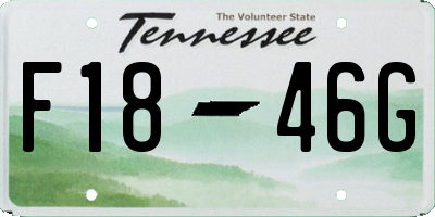 TN license plate F1846G