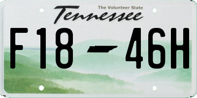 TN license plate F1846H