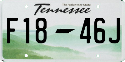 TN license plate F1846J