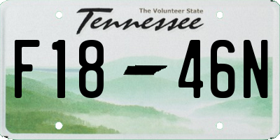 TN license plate F1846N